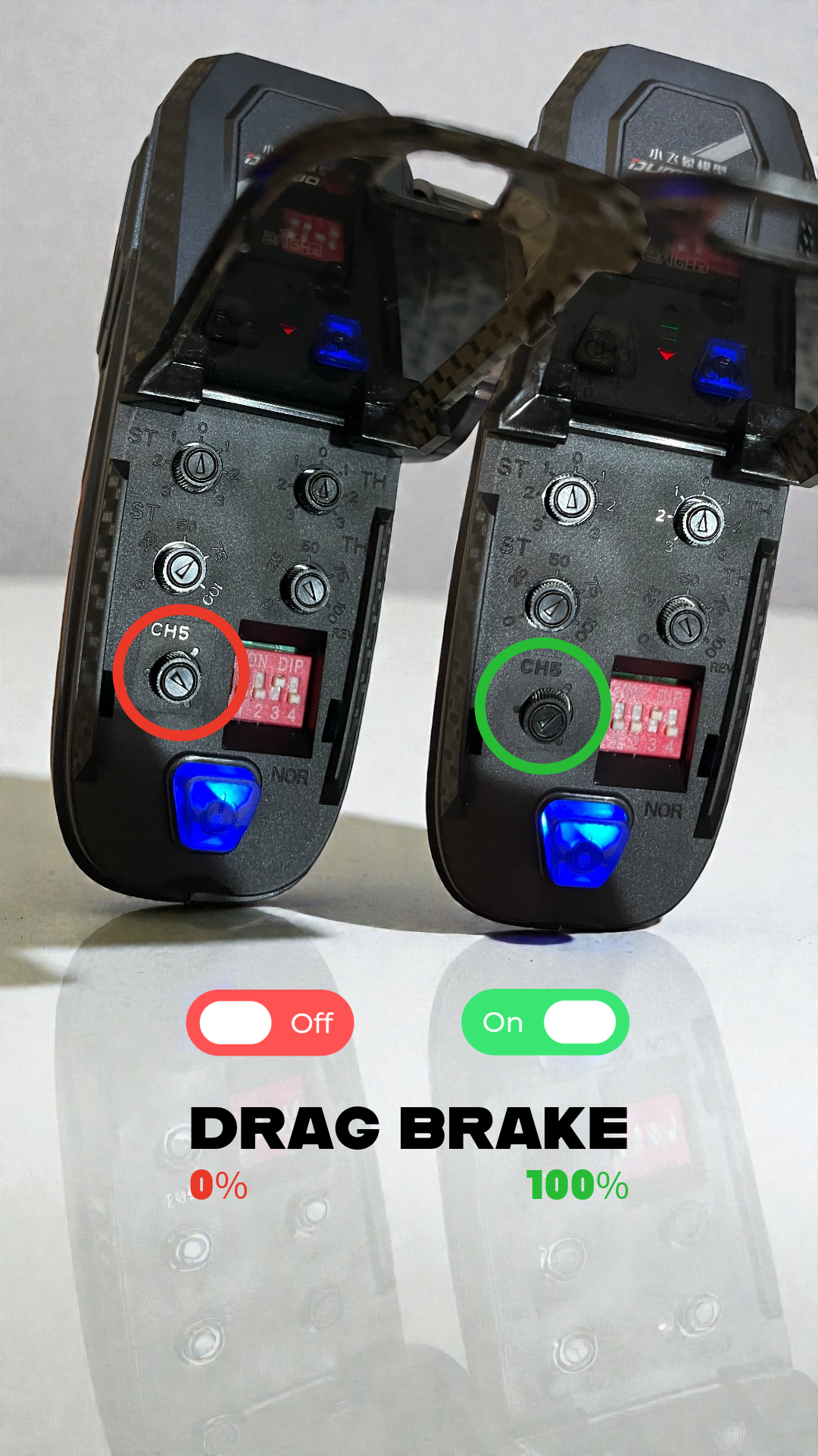 Adjusting Drag Brake on DumboRC Transmitter for FCX24M